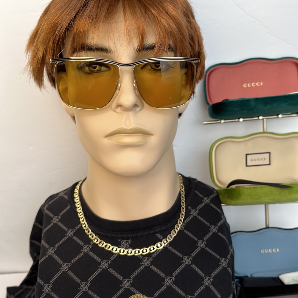 💯 - GUCCI New Authentic Oversized Sunglasses GG0821S-30009535003 - Picture 4 of 12